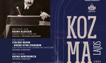 KOZMA EMLÉKÉV 2018. szeptember 5. – december 2.