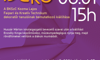 Kozma-Dekor kiállítás nyílik az Újpesti Ifiházban